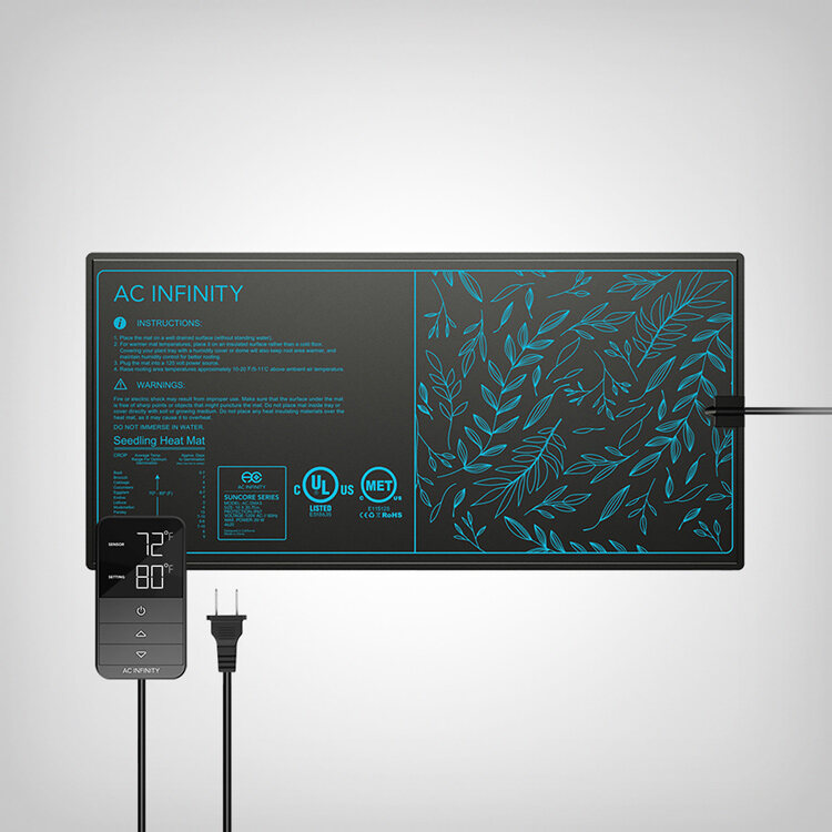 AC Infinity SUNCORE H3 Heating Mat, 25.4x52.7cm, 20W – Growmart